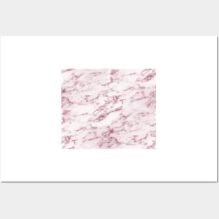 Contento rosa pink marble Posters and Art